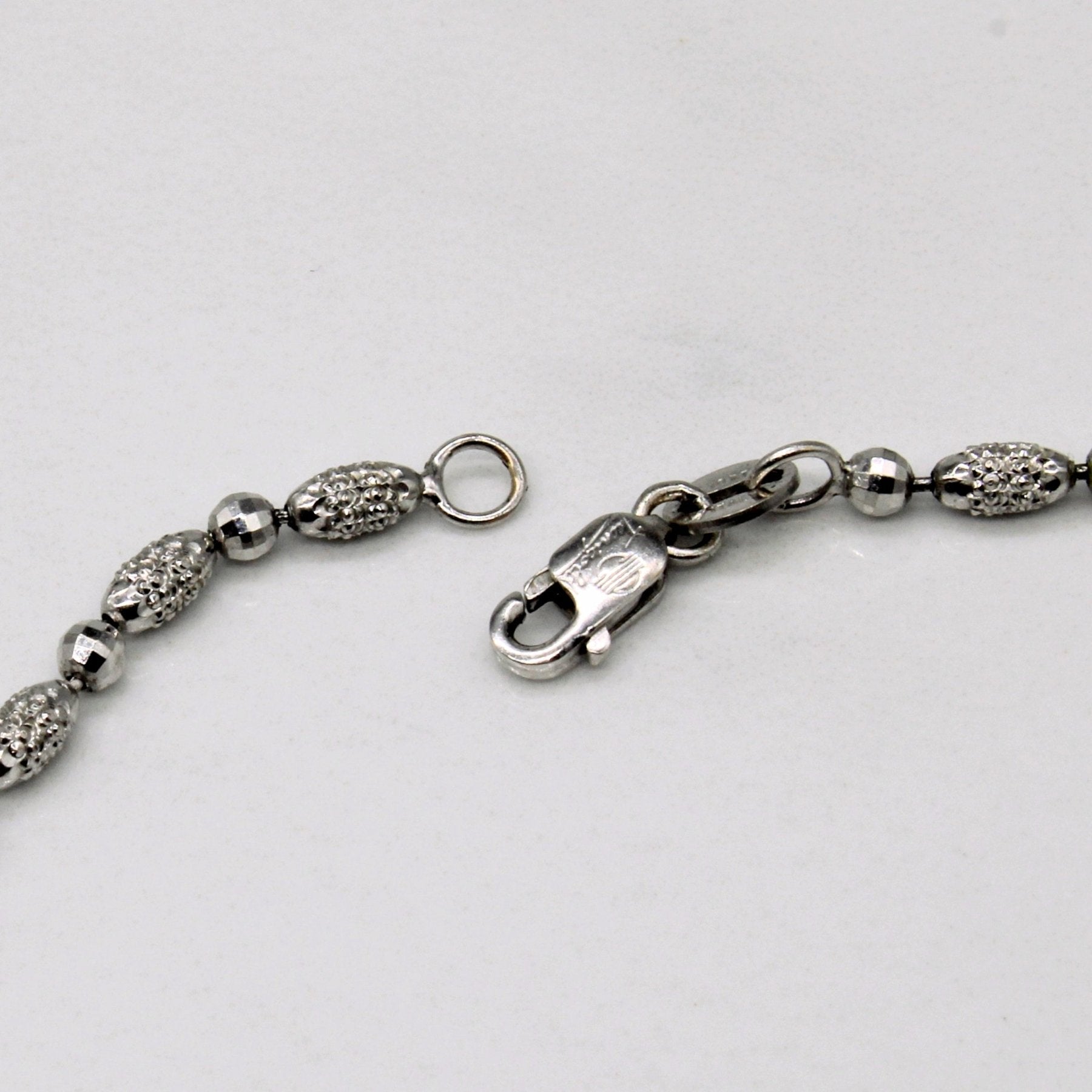 10K White Gold Bracelet for Women - 7 Inch Adjustable Chain Bracelet | Elegant Jewelry Gift for Anniversary, Birthday & Special Occasions