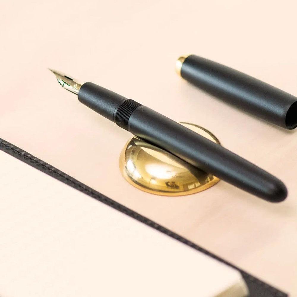 Tom's Studio Solid Brass Pen Rest - Elegant Desk Organizer for Calligraphy, Writing & Office Decor | Perfect Gift for Writers & Professionals