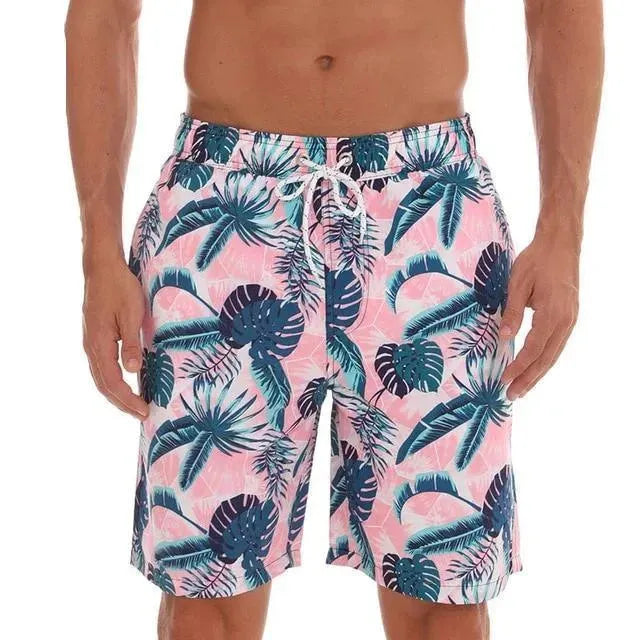 Men's Quick-Dry Swim Trunks with Pockets - Lightweight Beach Shorts for Swimming, Surfing & Summer Vacation