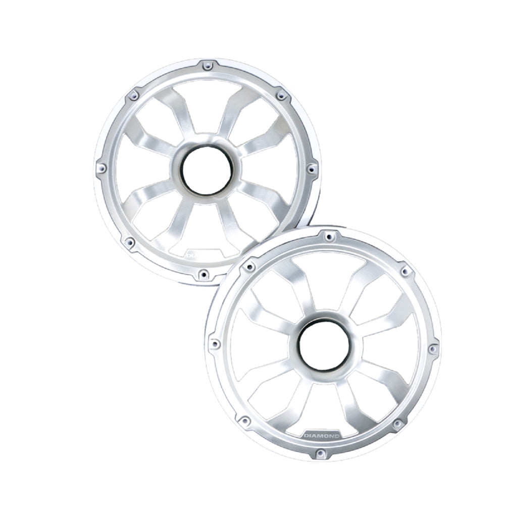 Diamond Audio HXM8FGW 8 Motorsport Elite Flush Mount Speaker Grills - Pair for Car Audio & Marine Stereo Systems | Perfect for Boats, Trucks & Custom Vehicles