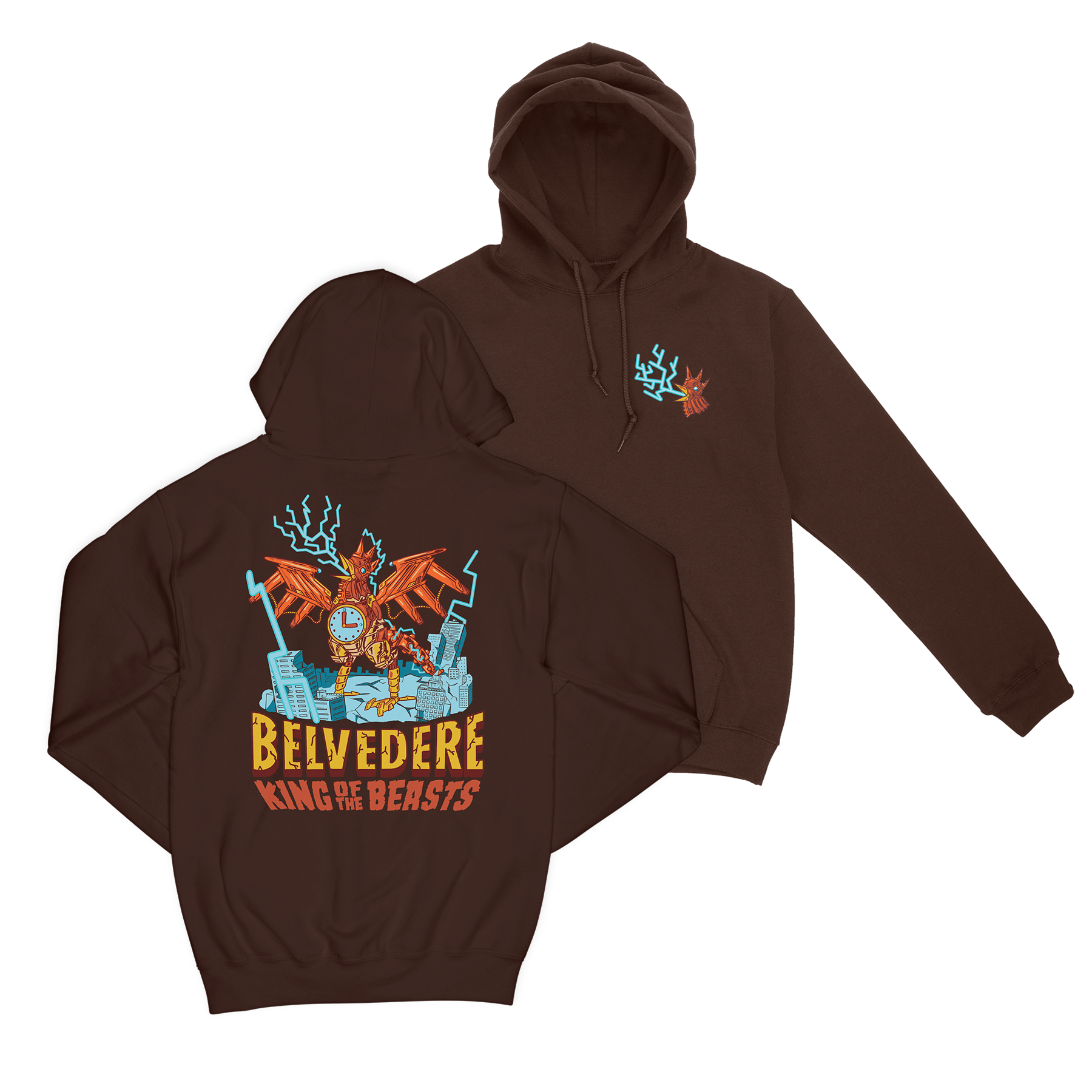 Stylish Atrix Hoodie for Men & Women - Soft Cotton Pullover with Kangaroo Pocket (Brown) - Perfect for Casual Wear, Gym, and Outdoor Activities
