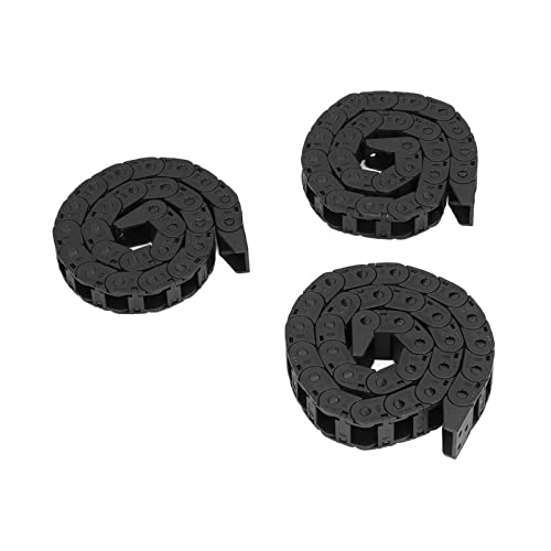 High Temperature Resistant Nylon Cable Carrier Chain - 3Pcs Bridge Type Drag Chains with Excellent Toughness for VORON 2.4 3D Printer | CNC Machines & Industrial Automation Equipment