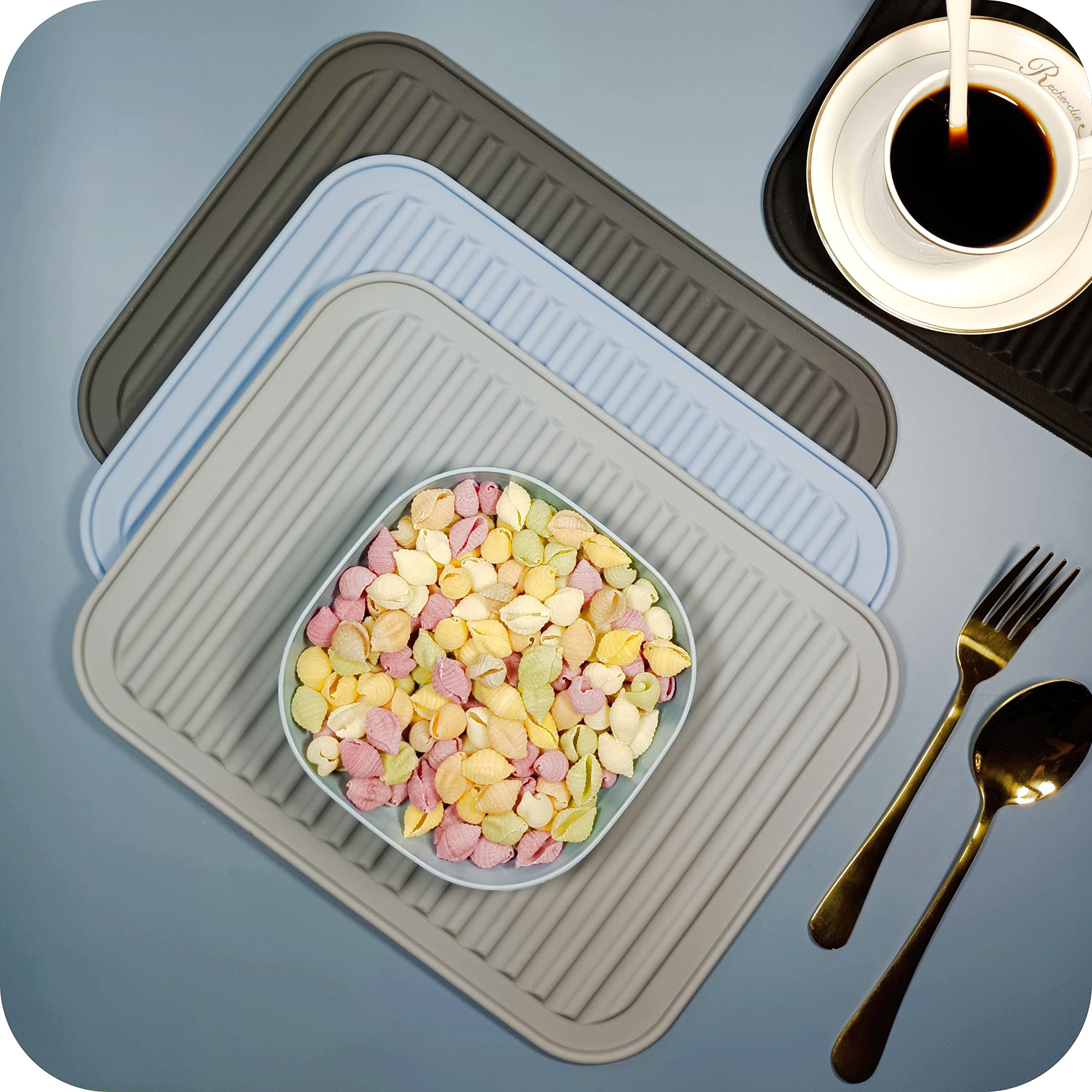 Heat Resistant Silicone Trivets Set of 2 - 9