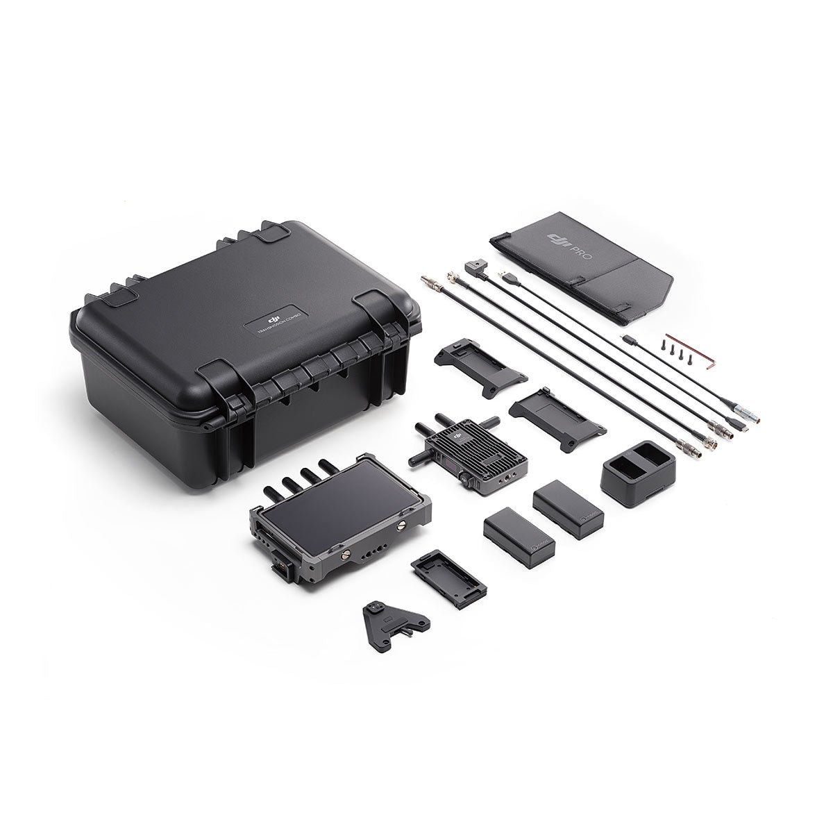 DJI Transmission Combo with High Bright Monitor - Wireless Video Transmission System for Professional Filmmaking - Perfect for Live Streaming, Film Production & Drone Videography