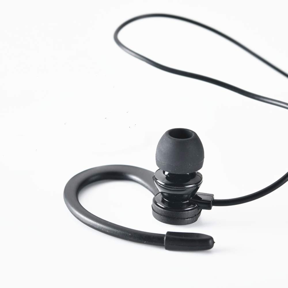 LINHUIPAD Single Side Earphone - In-Ear Stereo to Mono Earbuds with 3.5mm Plug & Ear Hook - Compatible with Android Smartphones & MP3 Players - Perfect for Workouts, Driving & Hands-Free Calls