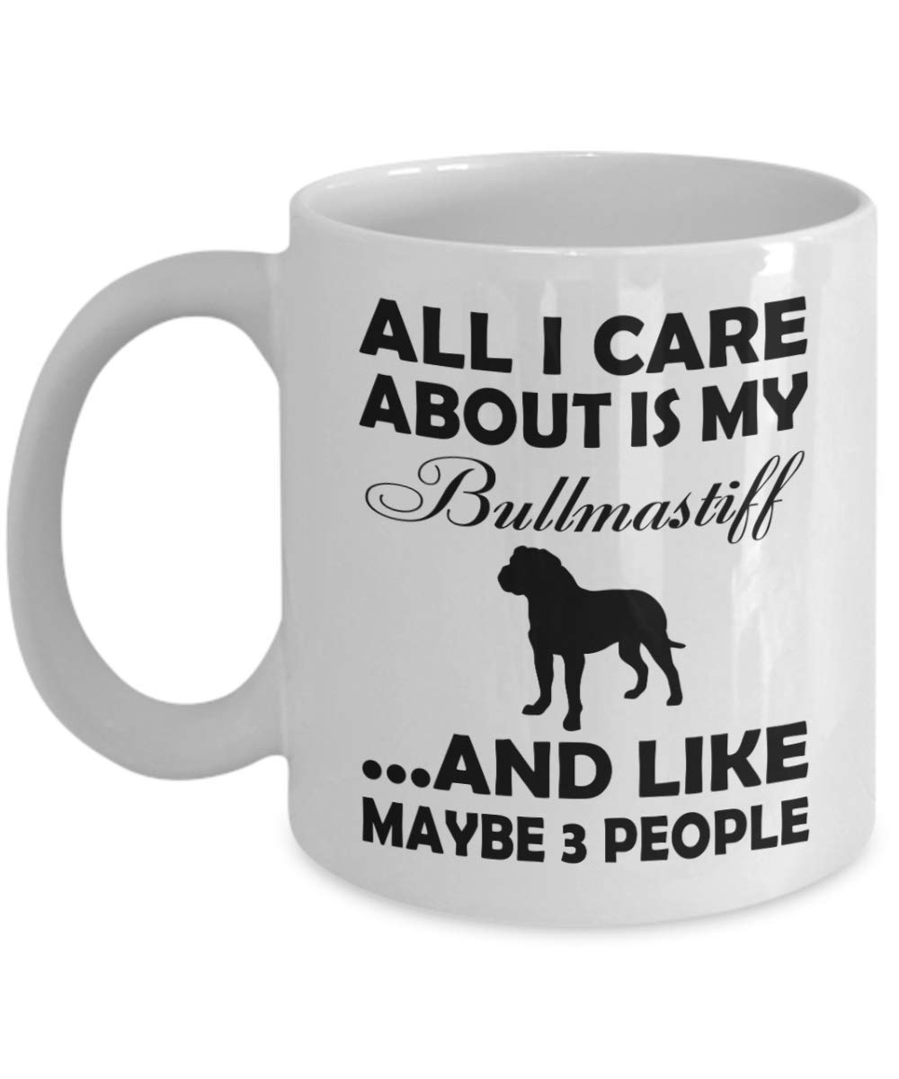 11oz Bullmastiff Dog Lover Coffee Mug - Unique Gift for Dog Owners, Pet Parents, Mom, Dad, Aunt & Uncle - White Ceramic Tea Cup for Coffee, Tea & Hot Drinks - Perfect for Home, Office & Gifting