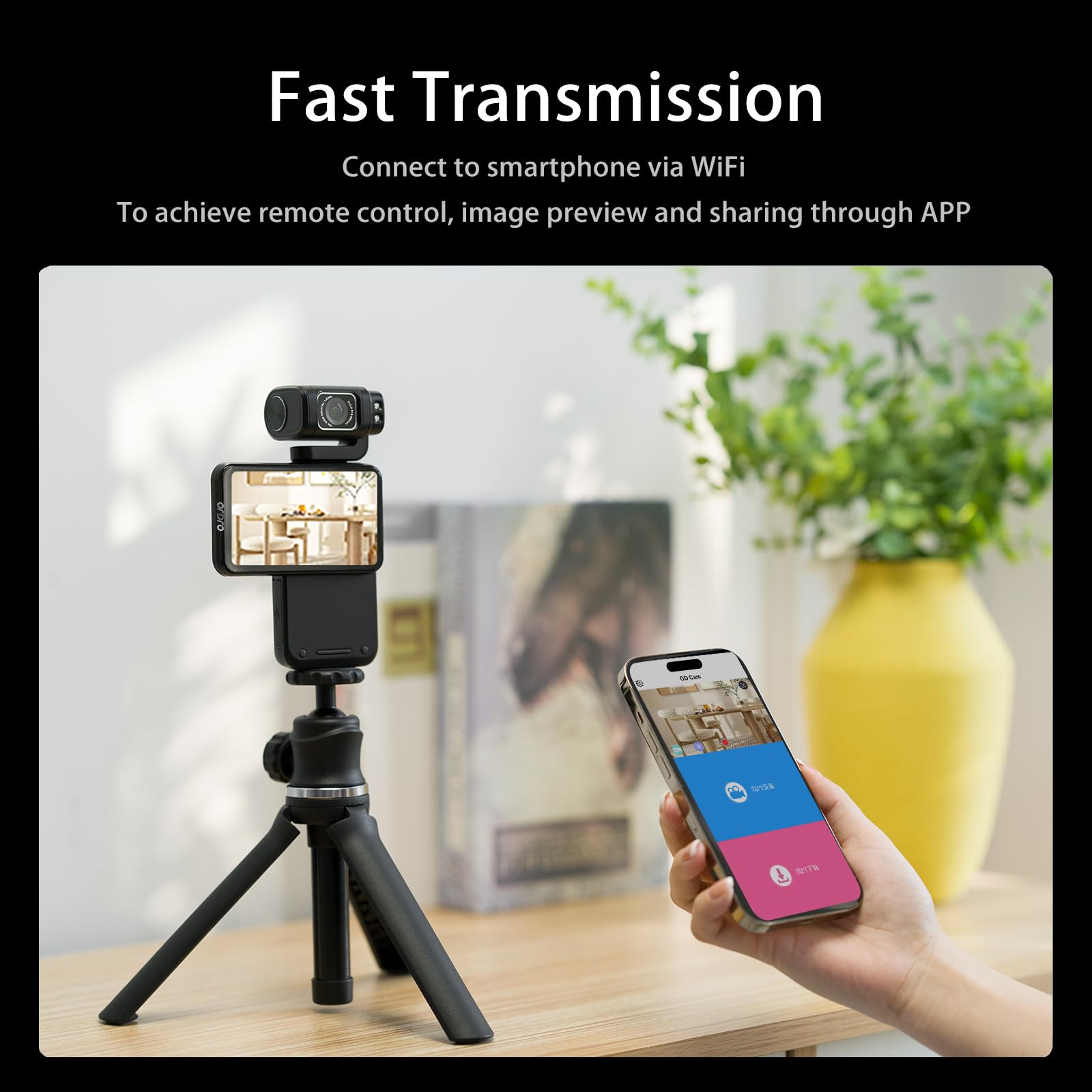 5K/30fps Vlogging Camera with Rotatable Touchscreen - M3 Pocket Camcorder with Night Vision & Time-lapse, Compact Digital Camera for YouTube, Travel Photography & Outdoor Adventures