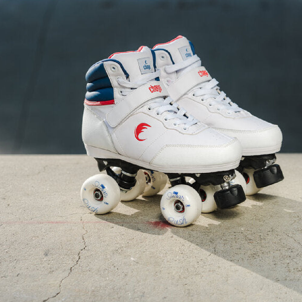 Chaya Jump 2.0 Roller Skates for Women & Men - High Performance Outdoor/Indoor Quad Skates with Adjustable Toe Stop - Perfect for Rink, Park, and Street Skating