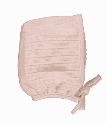 Organic Baby Pointelle Bonnet for Newborn to 6 Months - Soft Cotton Beanie for Infants - Perfect for Newborn Photography, Winter Outfits & Nursery Essentials