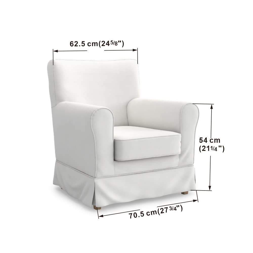 TLYESD Ektorp Jennylund Chair Cover Replacement for IKEA Jennylund Armchair - Red Slipcover Only | Durable & Washable Fabric | Perfect for Living Room, Bedroom, or Office Decor