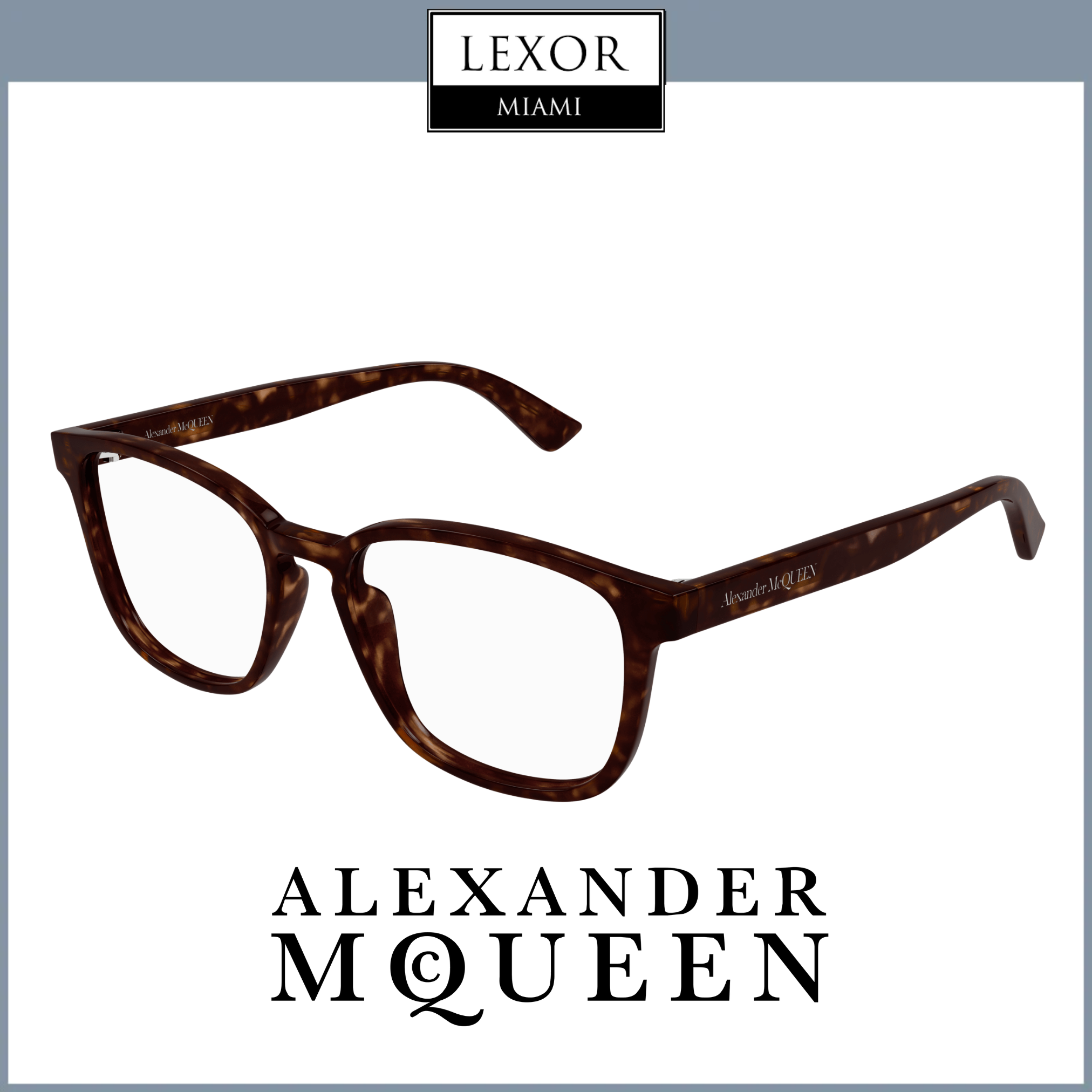 Alexander McQueen AM0462O 002 53mm Square Sunglasses - UV Protection Luxury Designer Eyewear for Men & Women | Perfect for Outdoor Activities, Travel & Fashion Statements