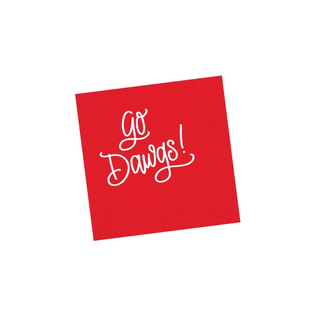 Georgia Bulldogs Themed Red Napkins - Perfect for Game Day, Tailgating & College Football Parties