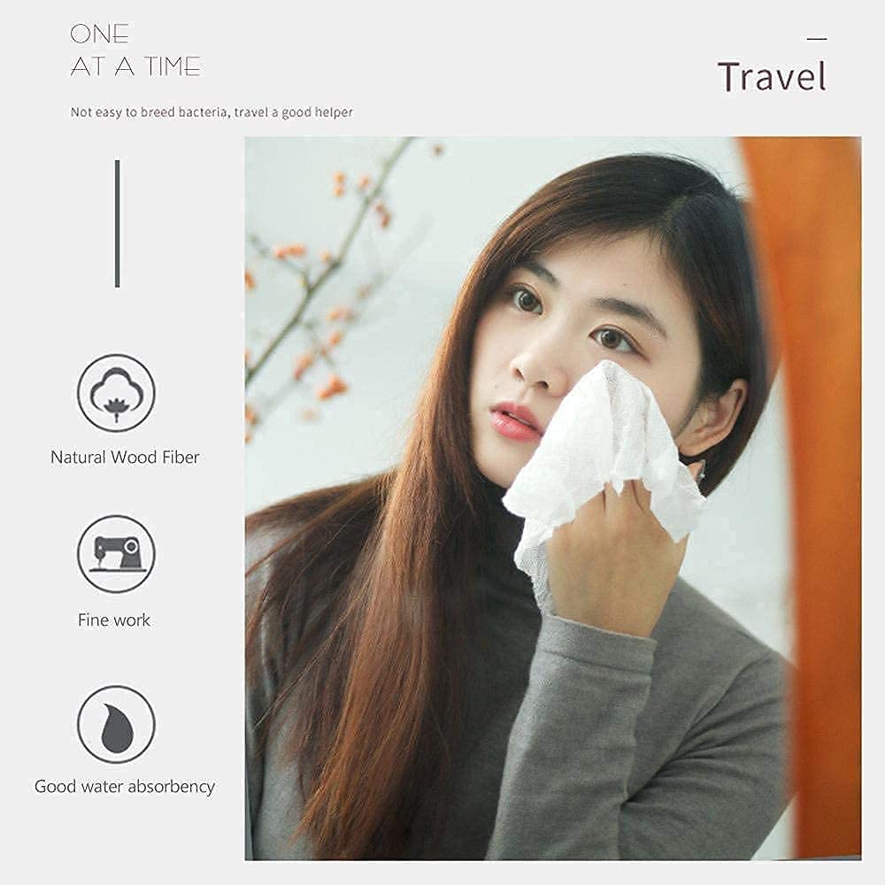 100Pcs Compressed Towel Tablets - Expand with Water, Disposable Face Towels for Travel, Camping & Gym | Portable Magic Towel Capsules, Cotton Wipes for Outdoor & Emergency Use (Pack of 100)