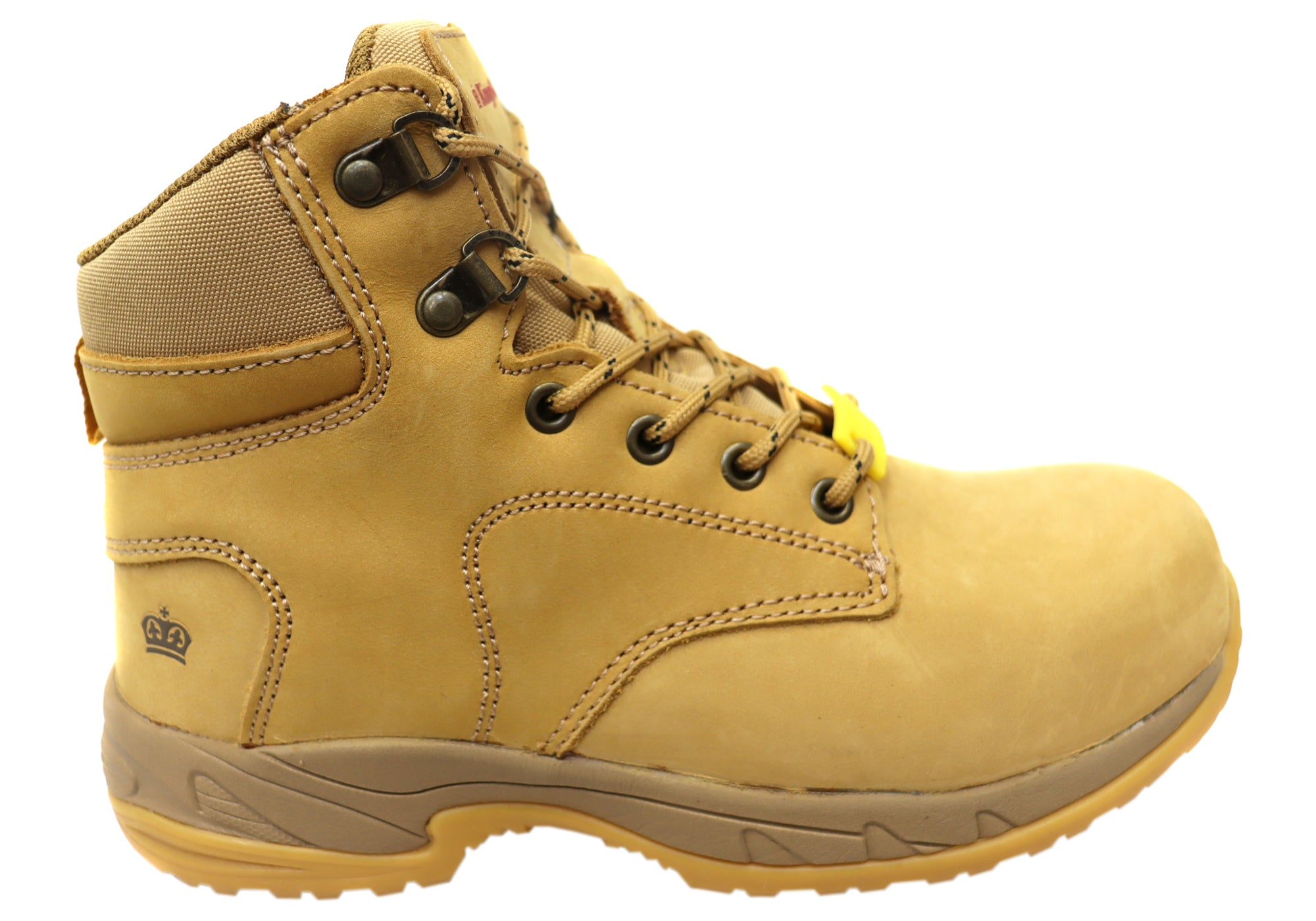 King Gee Women's Tradie Zip Wheat Work Boots - Durable Safety Footwear for Construction & Outdoor Work - Perfect for Job Sites, Landscaping & Heavy Duty Tasks