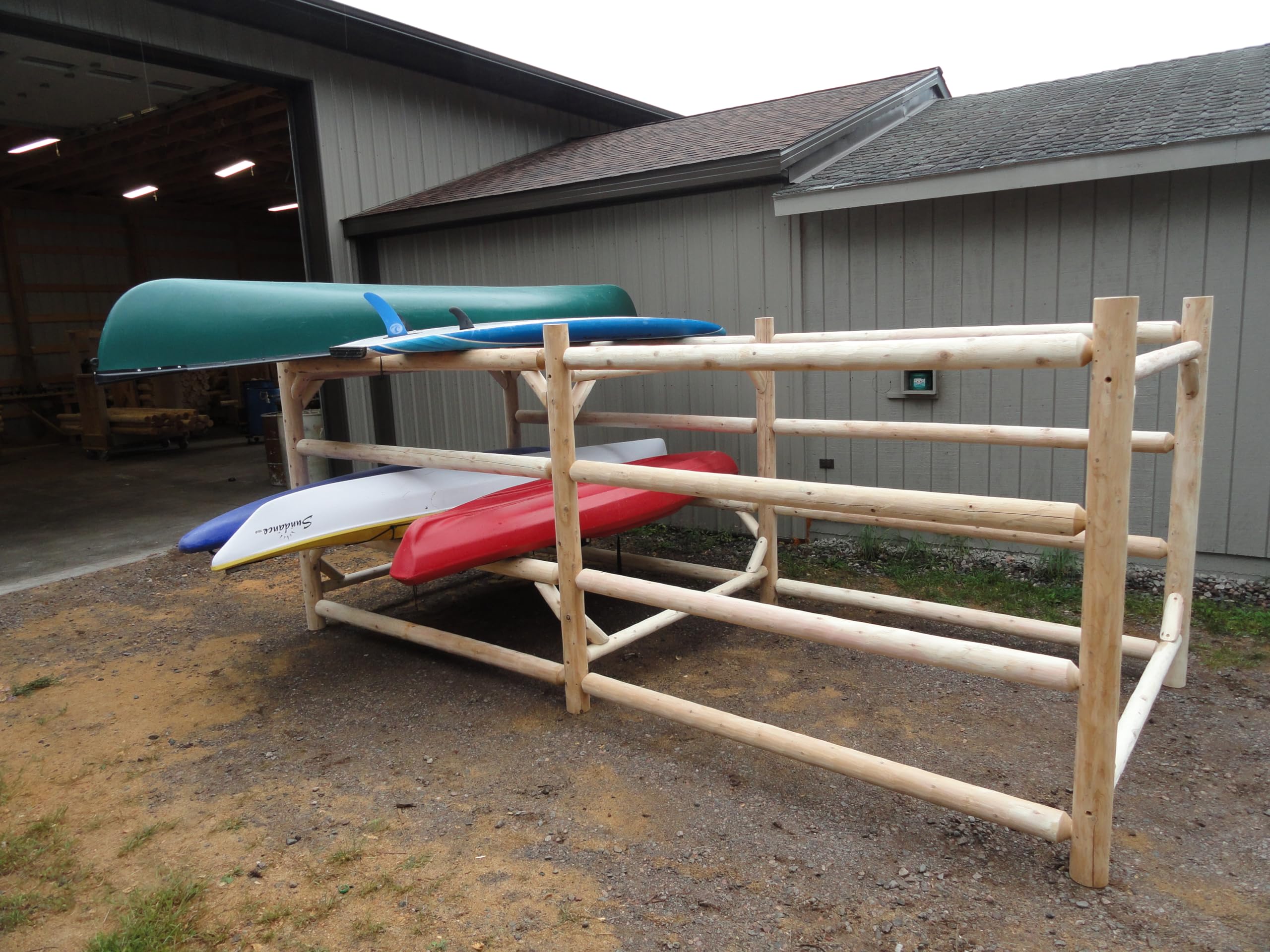 24-Slot Heavy Duty Kayak and Canoe Storage Rack - Freestanding SUP, Surfboard, Fishing Canoe Holder for Commercial & Home Use - Perfect for Garage, Dock, or Outdoor Watercraft Organization