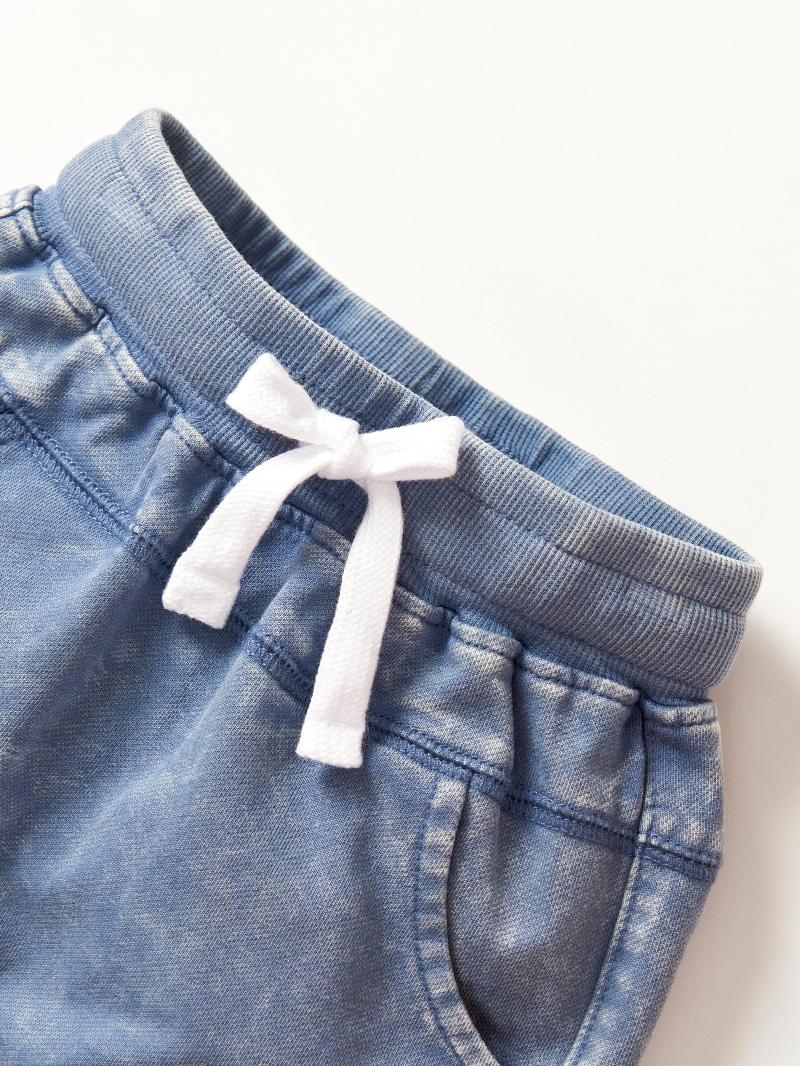 Stylish Harem Shorts in Navy Wash - Comfortable & Trendy Loungewear for Yoga, Travel, and Casual Wear