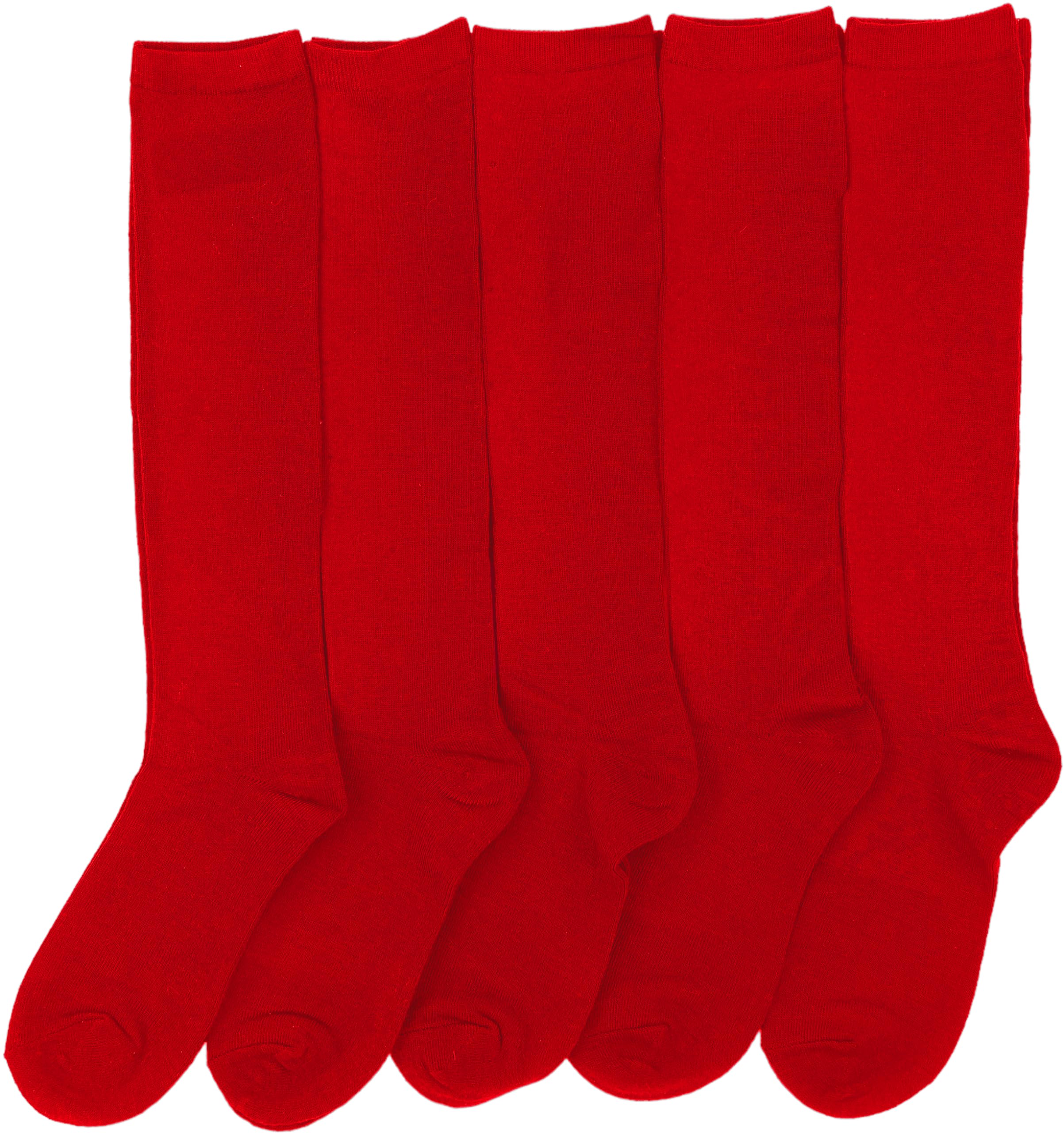 ToBeInStyle Women's Knee High Socks - Pack of 6 or 12 - Comfortable & Stylish Crew Socks for Work, Boots & Winter Outfits