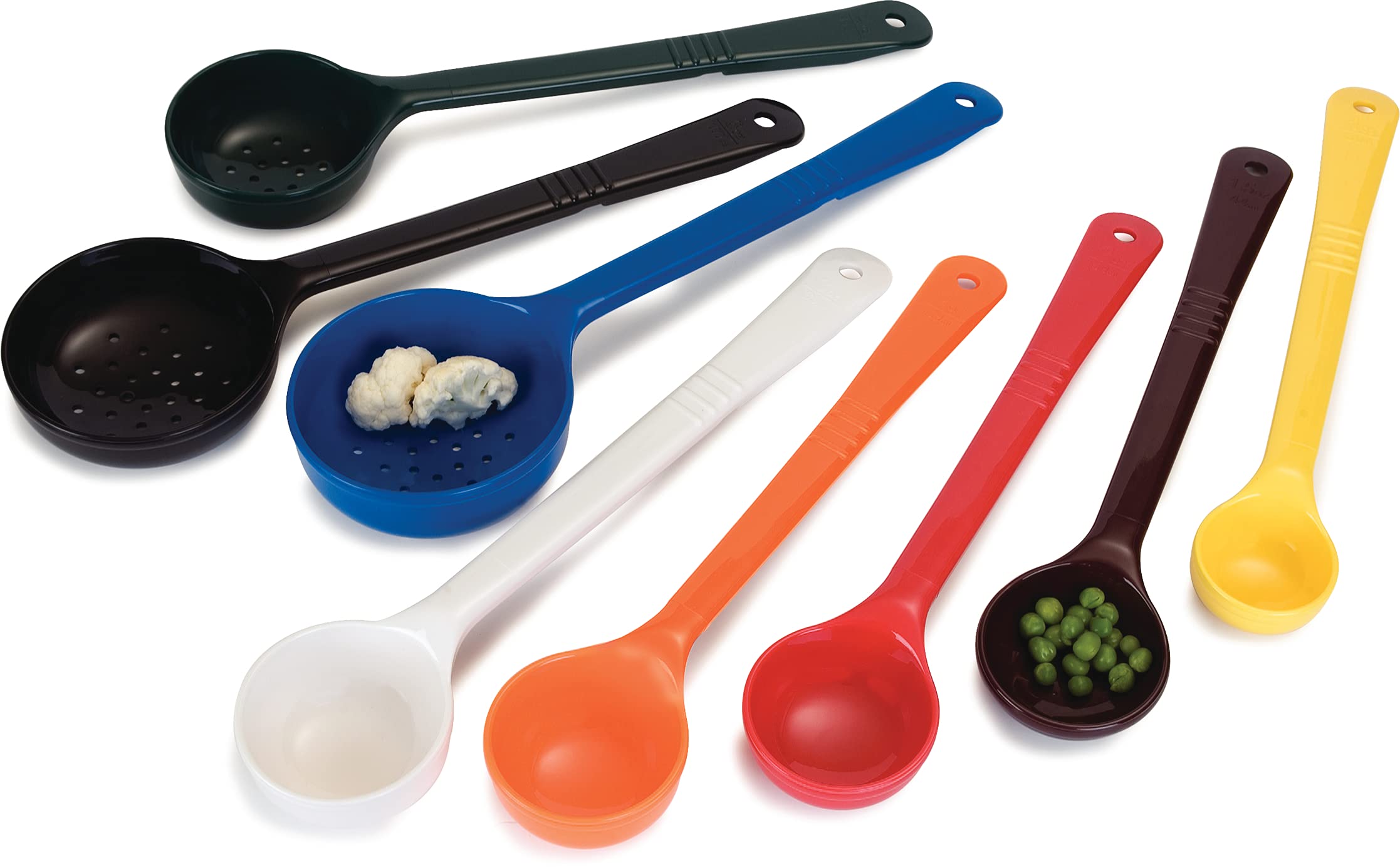 Carlisle FoodService 2oz Long Handle Plastic Measuring Spoon - Pack of 12 (Red) | Perfect for Baking, Cooking & Food Prep in Restaurants, Cafes & Home Kitchens