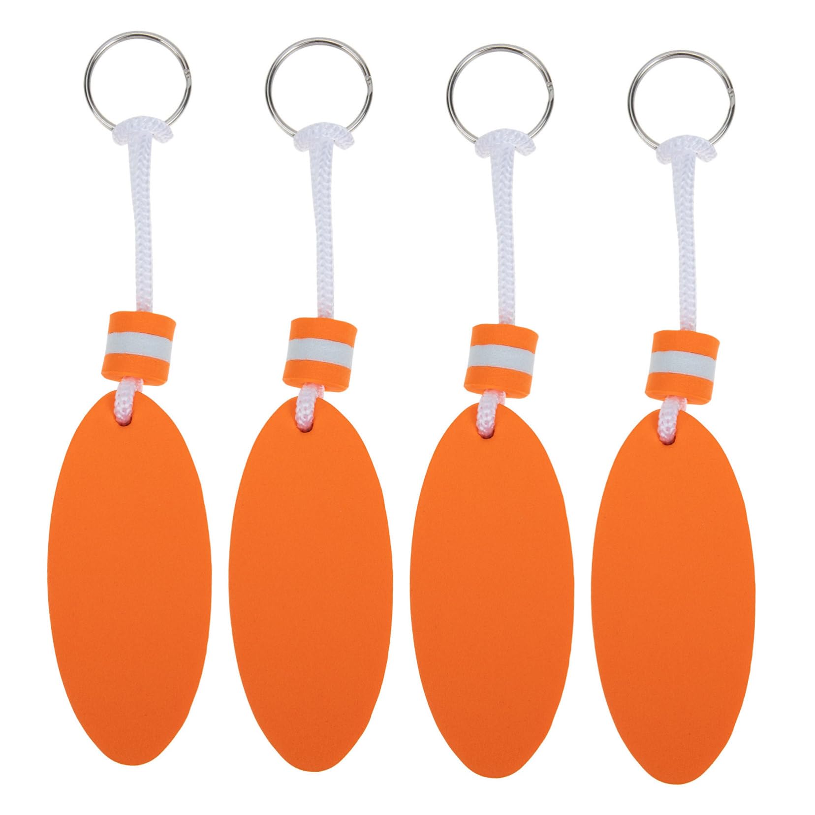 12 Pack Floating Keychains for Boat Keys - Waterproof Surfboard Keyring with EVA Foam Holder - Perfect for Boating, Surfing, Swimming & Water Sports Accessories