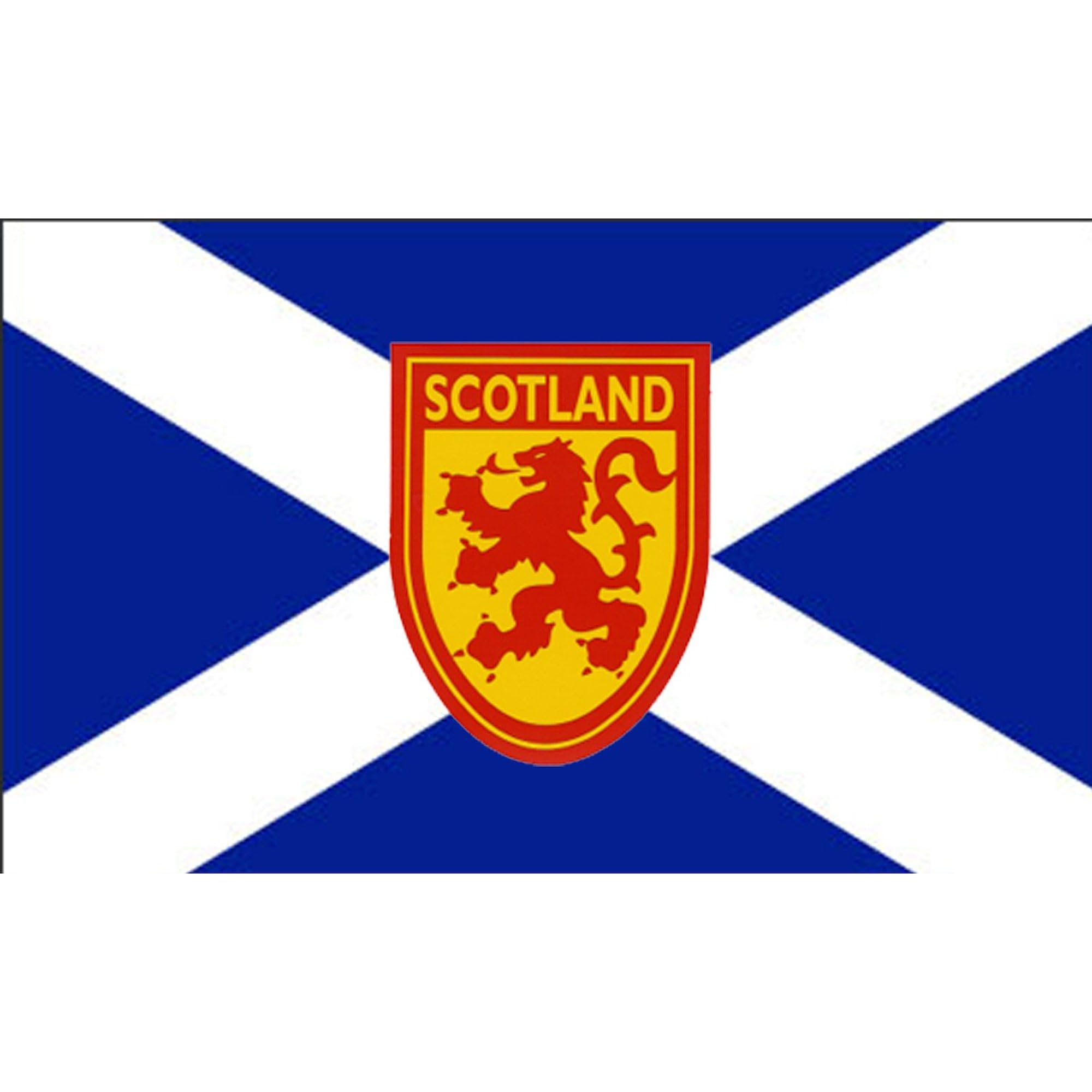 St. Andrew's Cross Rampant Lion Bumper Sticker - Durable Vinyl Car Decal for Windows, Laptops & DIY Crafts - Scottish Flag Pride Sticker for Cars, Trucks & Motorcycles