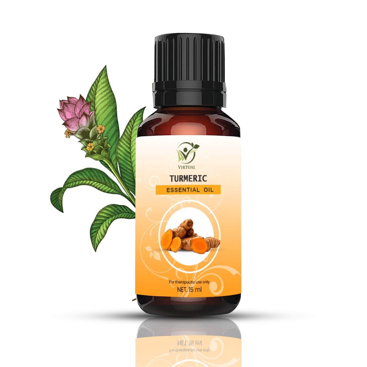 100% Pure Natural Turmeric Essential Oil for Skin Brightening - Acne, Pigmentation & Dark Spot Treatment - Summer Facial Oil for Glowing Complexion - Perfect for Daily Skincare & Spa Treatments