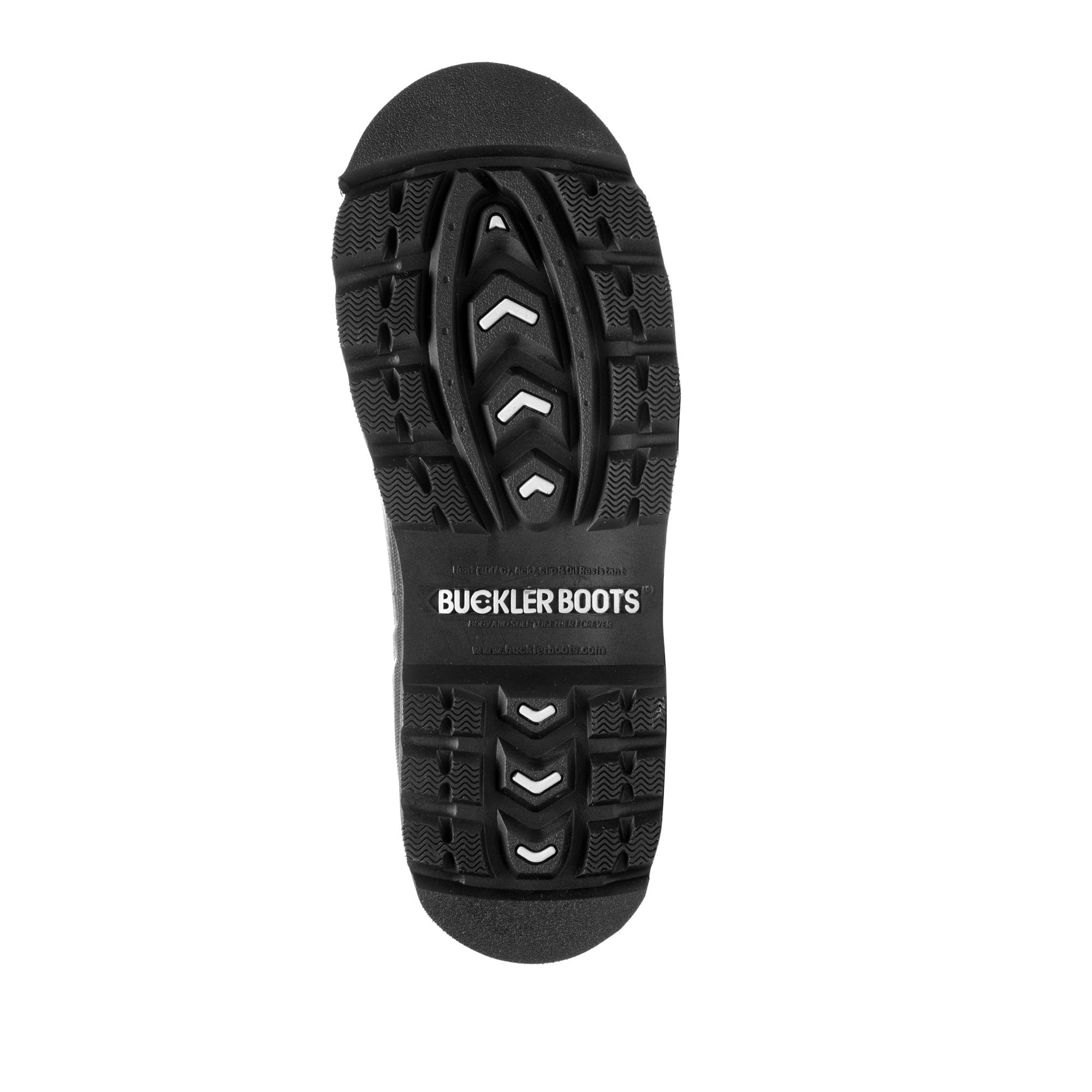 Buckbootz BBZ6000BK Black Safety Wellington Boots - Waterproof, Slip-Resistant Work Boots for Construction, Farming & Outdoor Activities