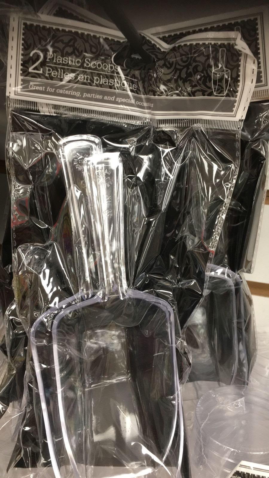 2-Pack Plastic Candy Scoops by Greenbrier - Perfect for Party Favors, Baking Supplies & Ice Cream Serving - Durable Kitchen Utensils for Home & Commercial Use