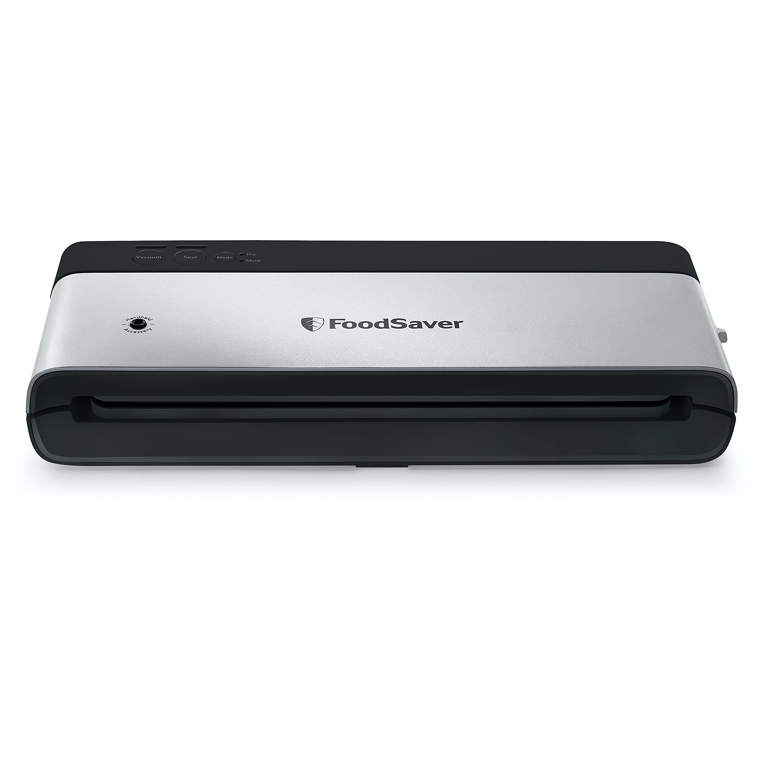 FoodSaver Vacuum Sealer Machine with Jar Sealer Attachment | Compact Vertical Storage Design | Stainless Steel & Black | Perfect for Meal Prep, Sous Vide & Food Preservation