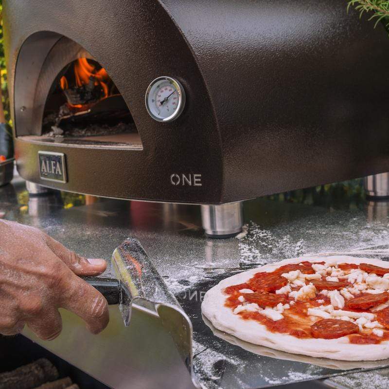 Alfa Moderno 1 Pizza Gas Oven - Professional Outdoor Pizza Oven for Backyard, Restaurant & Catering | Perfect for Wood-Fired Pizza, Bread & Roasting