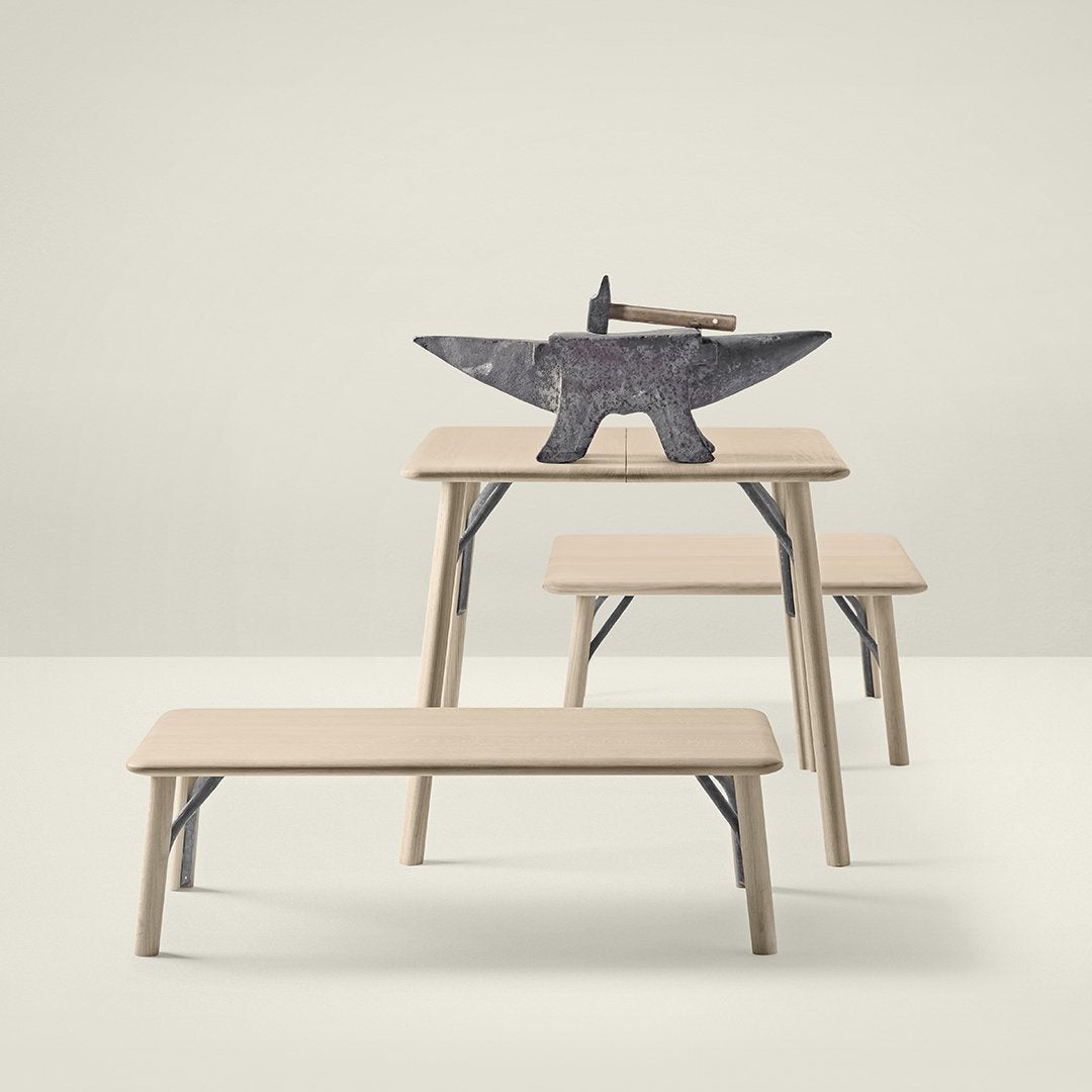 Iratzoki Lizaso Kea Bench Alki - Modern Wooden Bench for Home, Office & Outdoor Use - Durable & Stylish Seating Solution