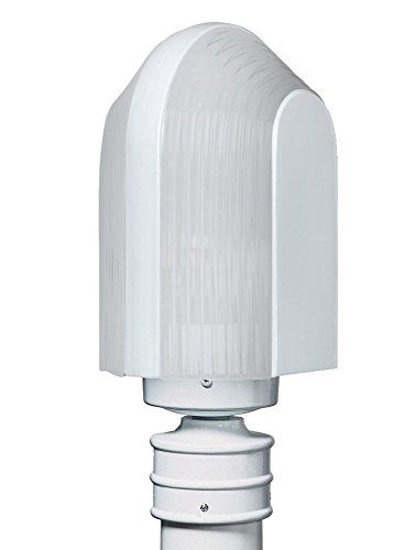Costaluz Series 313953-POST-FR Outdoor Post Mount Light Fixture - 5.75 Inch Black Matte Finish - Perfect for Porch, Patio, Garden & Pathway Lighting