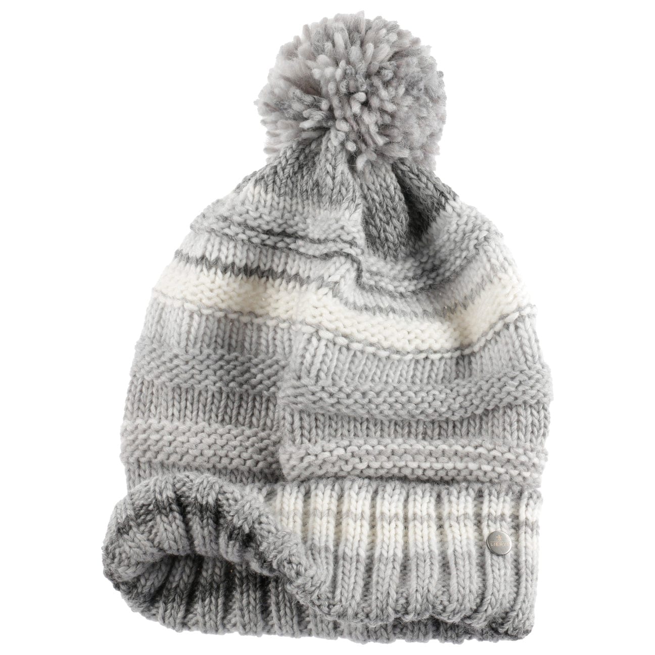 Lierys Faux Fur Pompom Beanie - Soft Winter Knit Hat for Women & Men - Cozy Cold Weather Accessory for Skiing, Snowboarding & Outdoor Activities