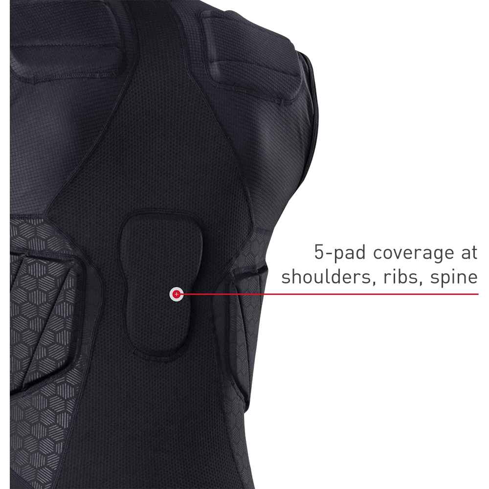Rival™ Integrated Shirt with 5 Pads - Breathable Performance Compression Top for MMA, Boxing & Training - Ideal for Combat Sports & Gym Workouts