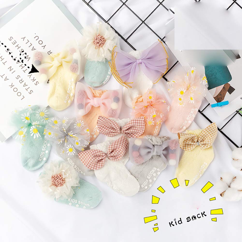 1 Pair Baby Girls Boys Cotton Knee High Socks - Soft Uniform Tube Ruffled Stockings for 0-4T Toddlers - Perfect for School Uniforms, Photo Shoots & Everyday Wear