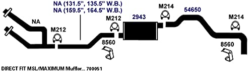 AP Exhaust Muffler 2943 - Durable Replacement for Cars & Trucks