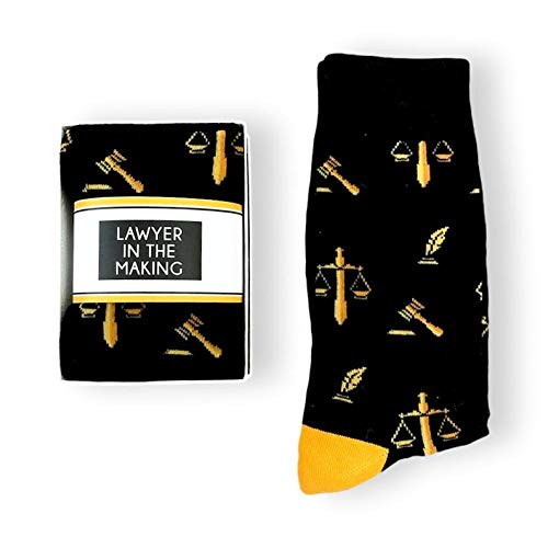 Funny Lawyer Gifts for Men & Women - Novelty Law and Order Justice Socks - Perfect for Graduation, Appreciation & Courtroom Humor - Comfortable & Unique Attorney Present for Legal Professionals
