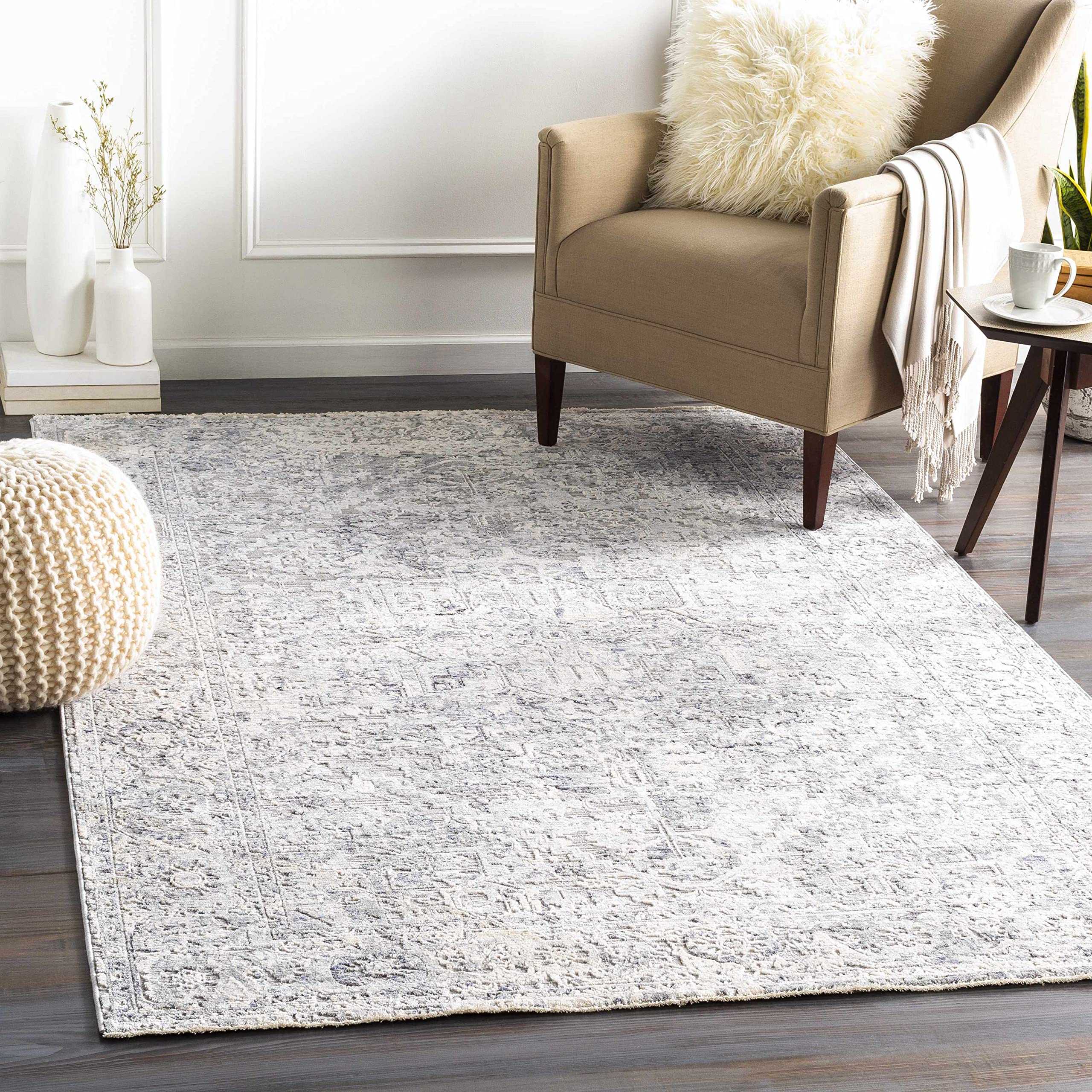 Premium Hauteloom Dingwall Traditional Area Rug - Gray, Blue, Green - 3'3