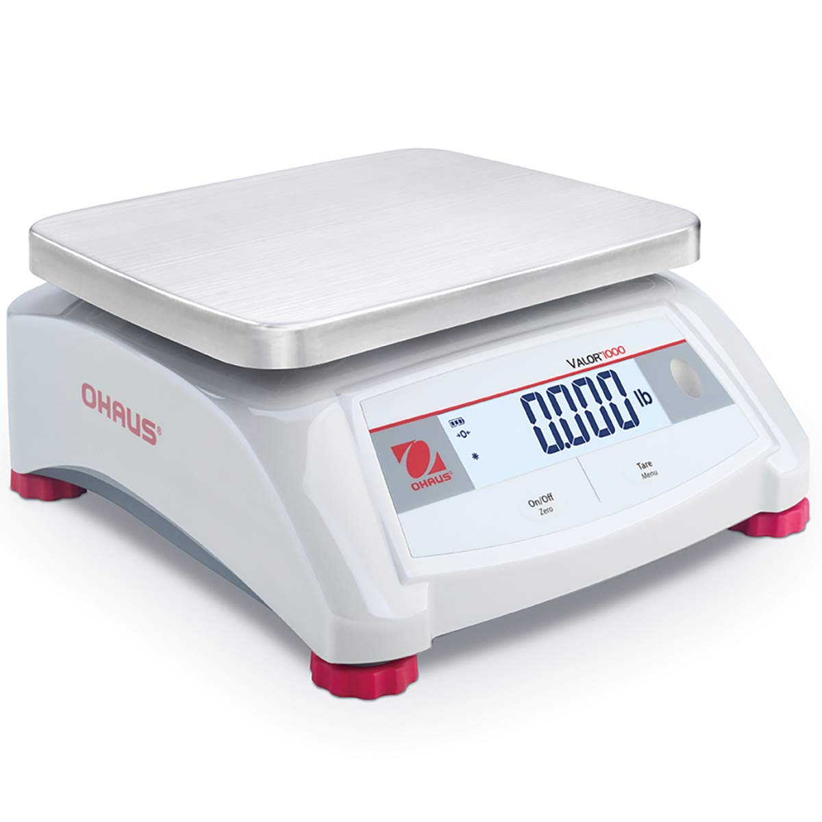 Ohaus Valor 1000 V12P6 (30539391) Compact Bench Scale - 15 lb Capacity, 0.002 lb Precision - Perfect for Shipping, Packaging, and Small Business Inventory Management