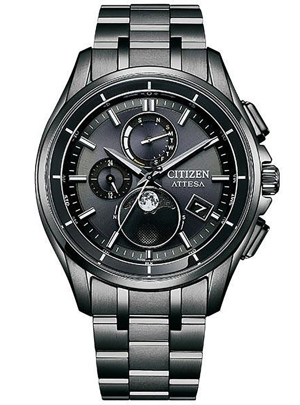 CITIZEN ATTESA BY1006-62E Men's Solar-Powered Watch | Japanese-Made JDM Chronograph | Water Resistant & Durable for Business, Travel & Outdoor Activities