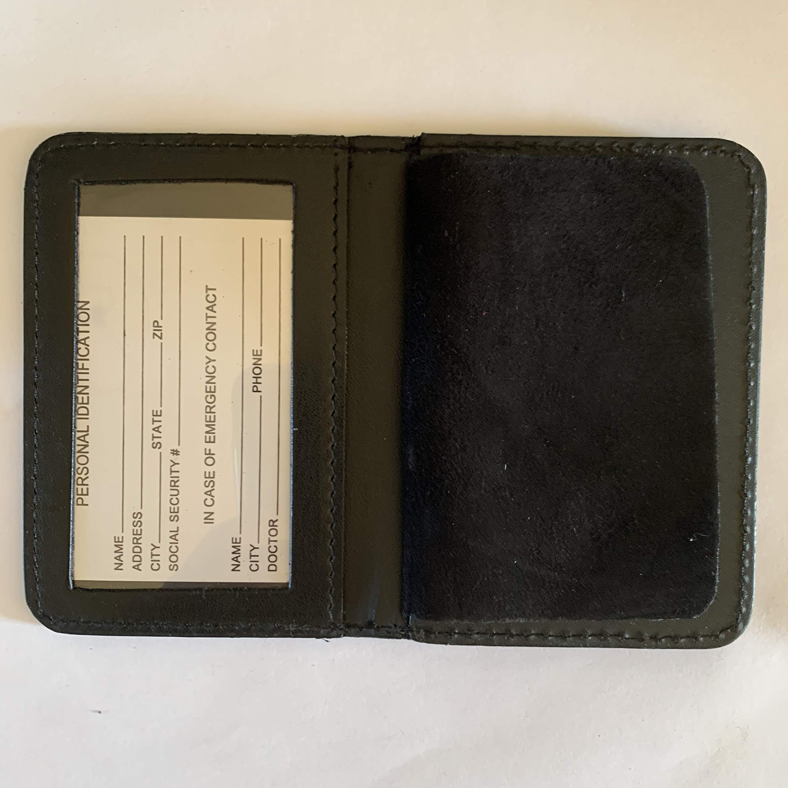 NYPD Police Officer Family Member Courtesy Mini Shield & ID Wallet - Law Enforcement Badge Holder for Security & Identification - Perfect for Gifts, Duty Use & Everyday Carry