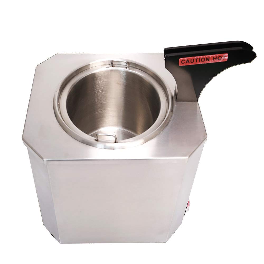 Commercial Li Bai Nacho Cheese Dispenser Machine with Heated Spout Pump - 2.6qt Capacity, Auto Temperature Control for Chocolate, Butter & Cheese - Perfect for Restaurants, Cinemas & Party Catering
