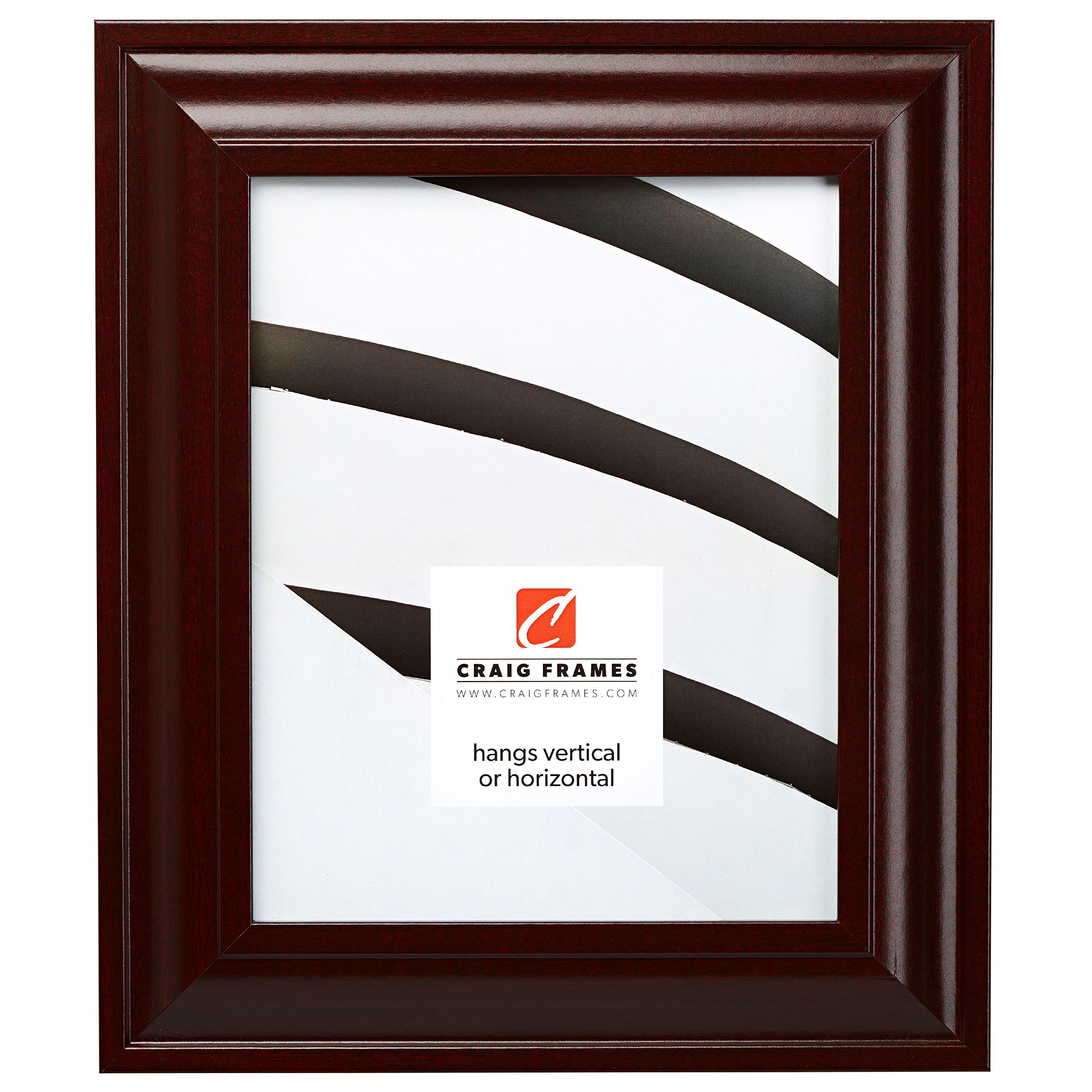 Premium 11x17 Inch Dark Mahogany Picture Frame by Craig Frames - Perfect for Wall Art, Photo Displays & Home Decor