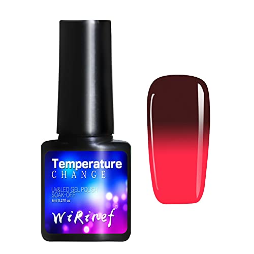 Temperature Change Gel Nail Polish Set - 20 Colors Glitter Nude Soak Off LED/UV Lamp Nail Art Kit for Women | DIY Starter Manicure Set | Perfect for Home Salon, Parties & Special Occasions