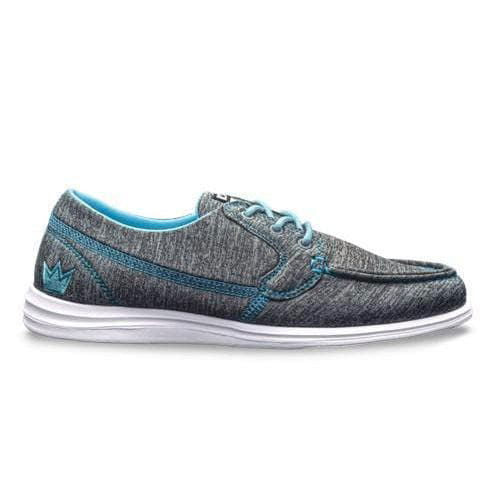 Brunswick Women's Karma Grey Blue Bowling Shoes - Lightweight & Comfortable for League Play & Casual Bowling