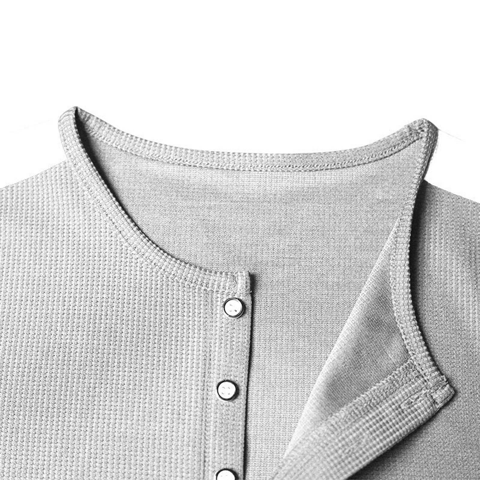Men's Waffle Knit Henley Shirt & Shorts Set - 2 Piece Summer Outfit for Sports, Beach & Casual Wear with Pockets | Breathable Comfort for Gym, Vacation & Everyday Use