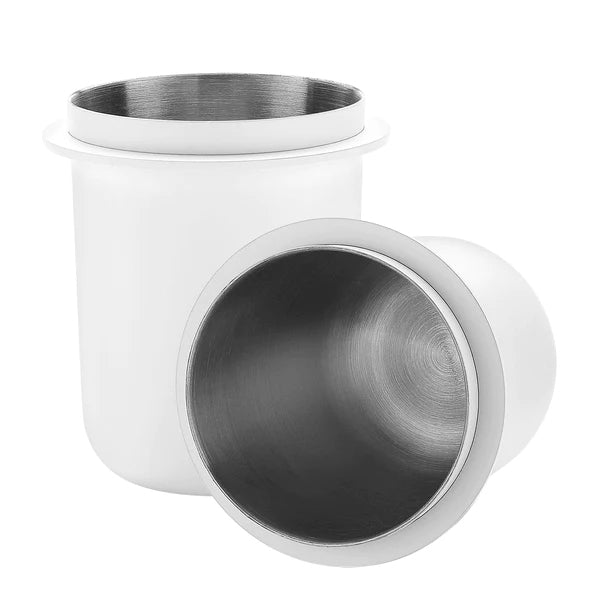 Normcore Portafilter Dosing Cup - 58mm Espresso Coffee Accessory, White - Perfect for Baristas & Home Coffee Brewing