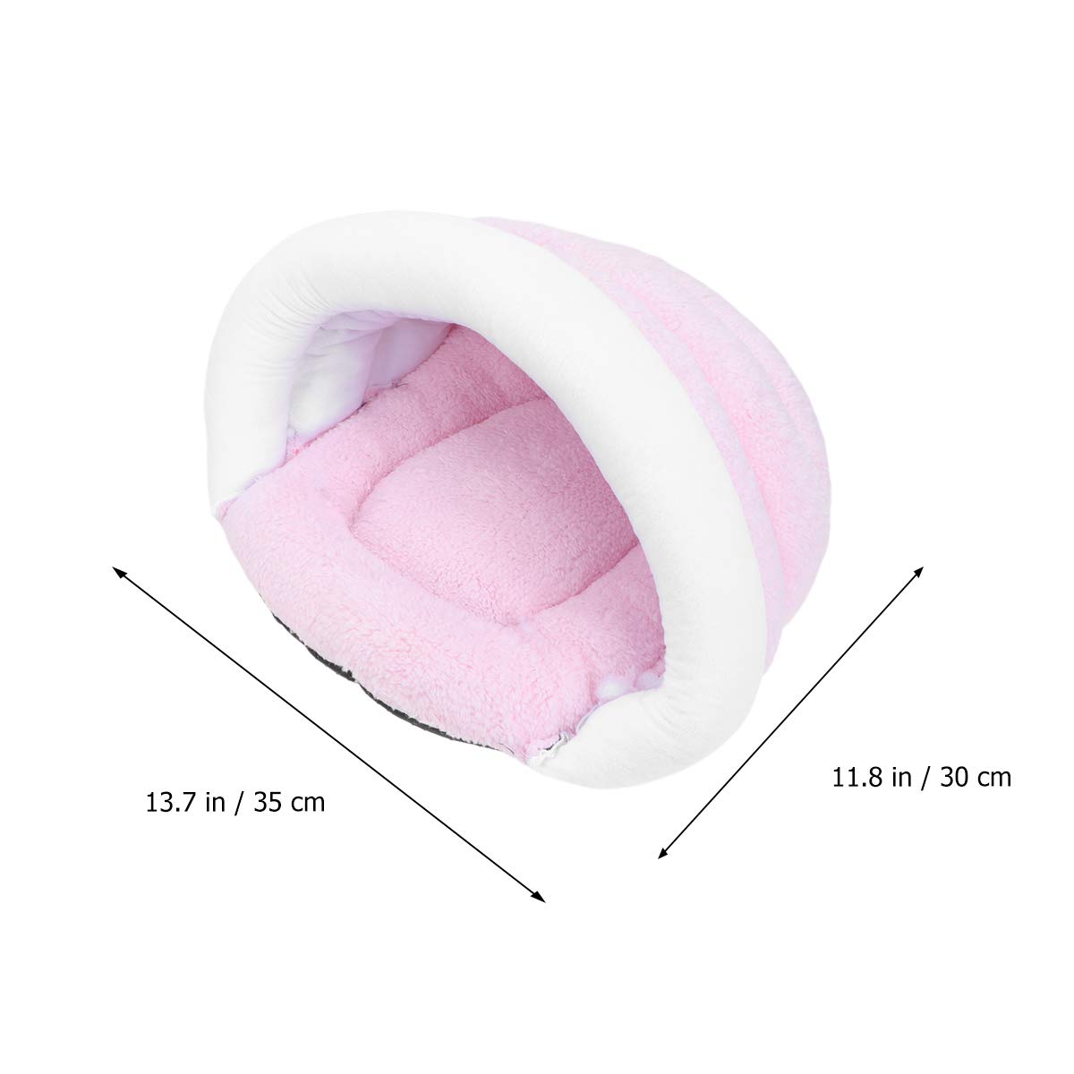 Cozy Plush Donut Cat Bed - Warm & Soft Pet Sleeping Bag for Cats, Puppies & Small Animals - Perfect for Indoor Napping, Lounging & Cuddling