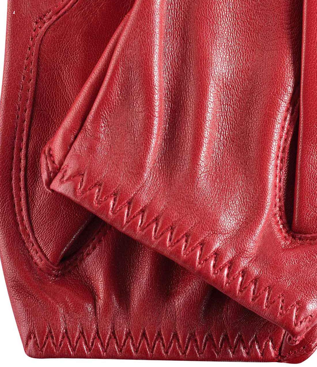 Premium Lambskin Leather Fingerless Driving Gloves for Women - Rossana Black | Touchscreen Compatible | Perfect for Racing, Motorcycling & Winter Driving