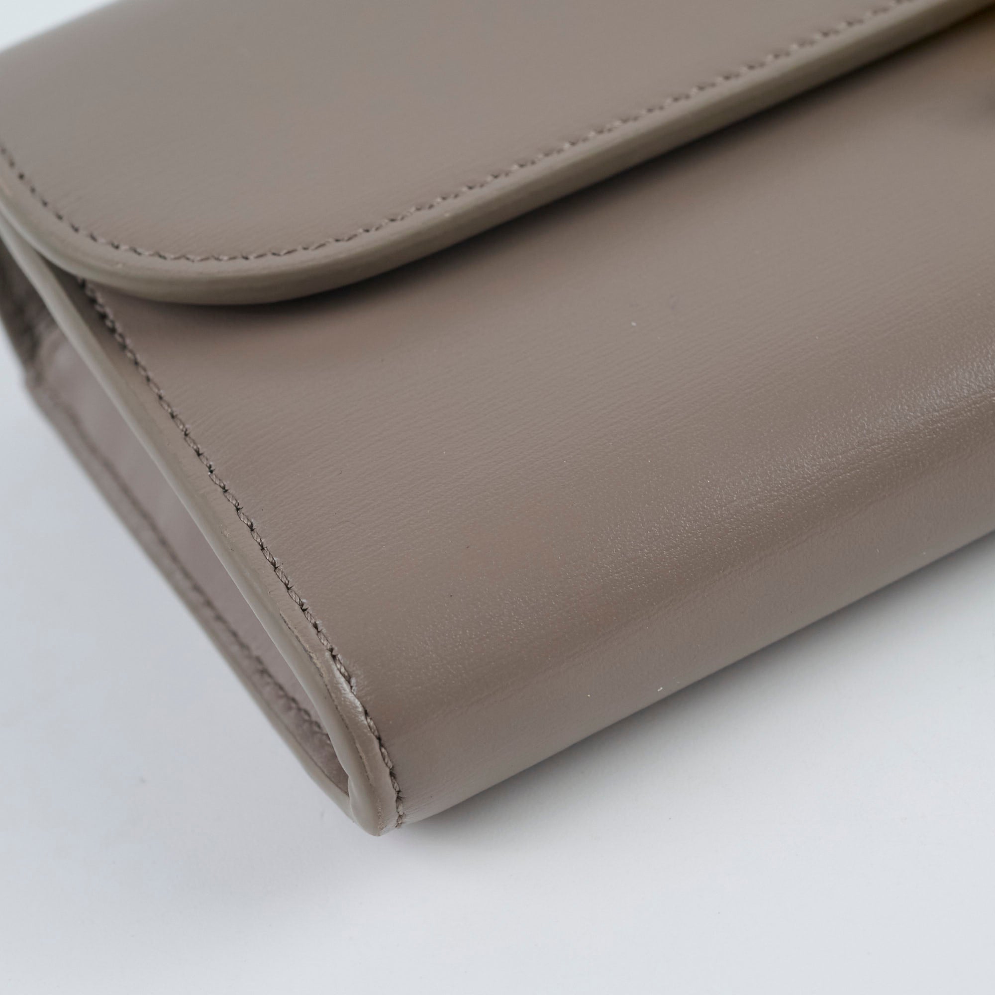 Celine Triomphe Wallet in Shiny Calfskin & Pebble Leather - Luxury Women's Designer Wallet for Everyday Use & Special Occasions