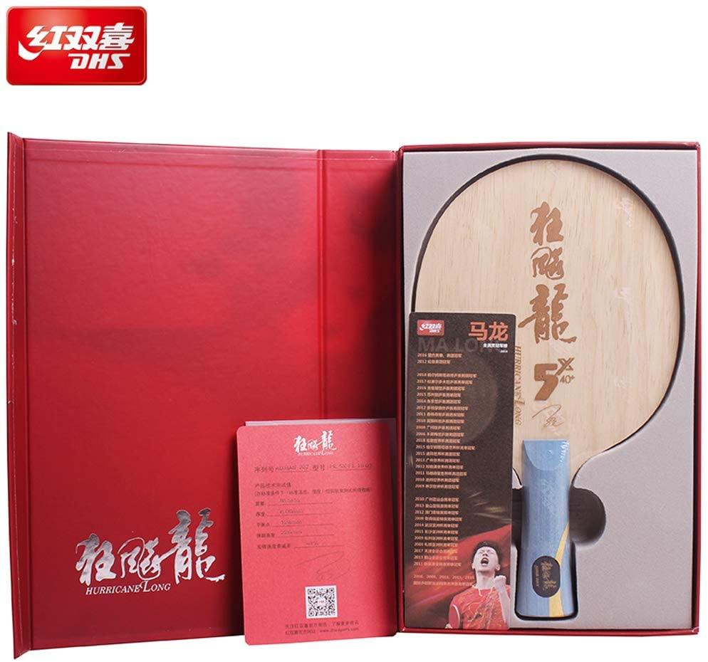 DHS Hurricane 5X Shakehand Table Tennis Blade - Professional FL Handle for Competitive Play | Perfect for Offensive Players & Tournament Matches